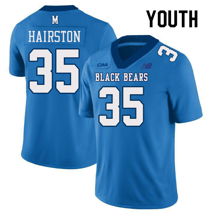 Youth #35 Devin Hairston Maine Black Bears College Football Jerseys Stitched Sale-Light Blue
